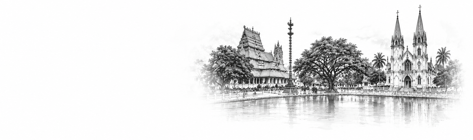 Vadakkumnathan Temple and Dolours Shrine Church